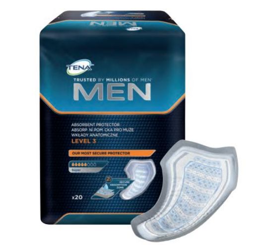 Slika Tena Men Level 3, vpojne predloge za moške, 20 kos 