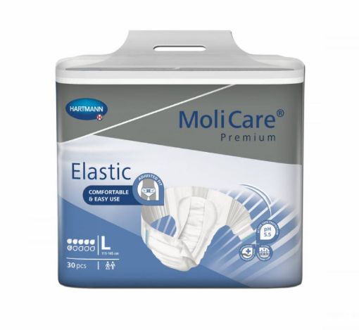 Slika Molicare Premium Elastic L 6 kapljic,  dnevne plenice, 30 kos