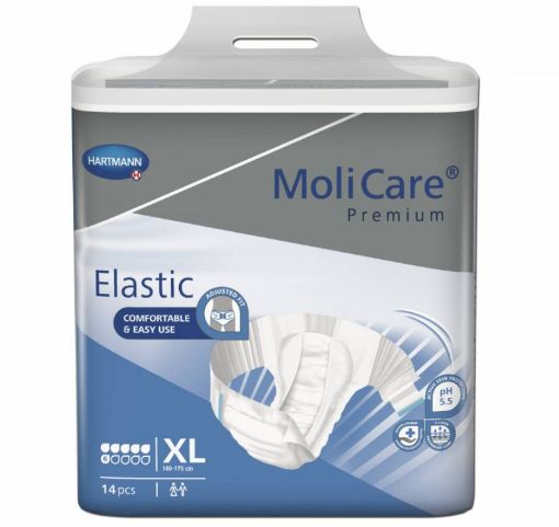 Slika Molicare Premium Elastic XL 6 kapljic, dnevne plenice, 14 kos