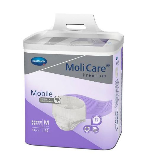Slika Molicare Premium Mobile 8 kapljic M - mobilne hlačke, 14 kos
