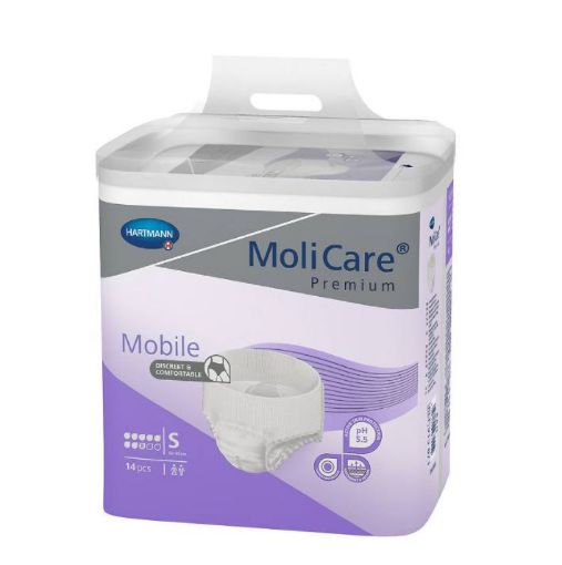 Slika Molicare Premium Mobile 8 kapljic S - mobilne hlačke, 14 kos