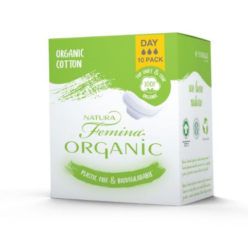 Slika Natura Femina Organic dnevni organski bombažni vložki, 10 kos 