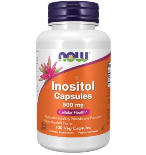 Slika NOW Inozitol Mio-inozitol 500 mg, 100 kapsul