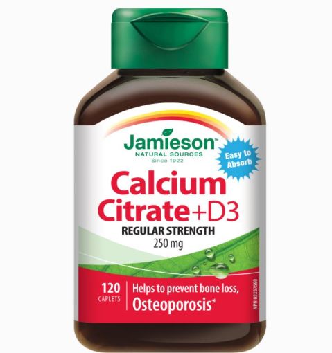 Slika Jamieson Kalcijev citrat in Vitamin D3, 120 tablet