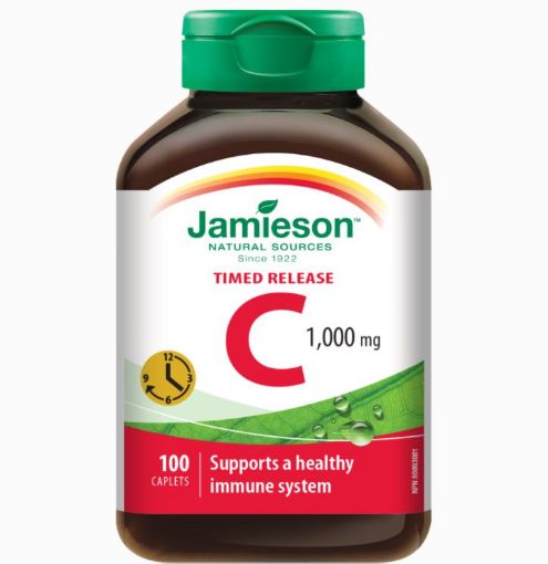 Slika Jamieson Vitamin C 1000 mg, 100 tablet s podaljšanim sproščanjem + 4 ure.