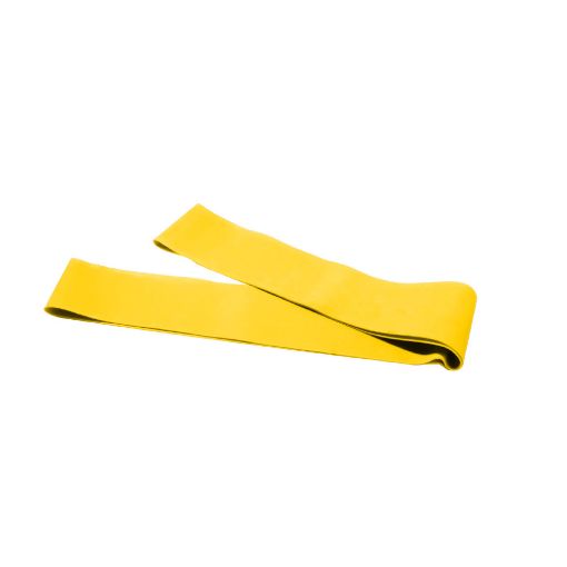 Slika Elastična zanka za vadbo CanDo, rumena, 76 cm 