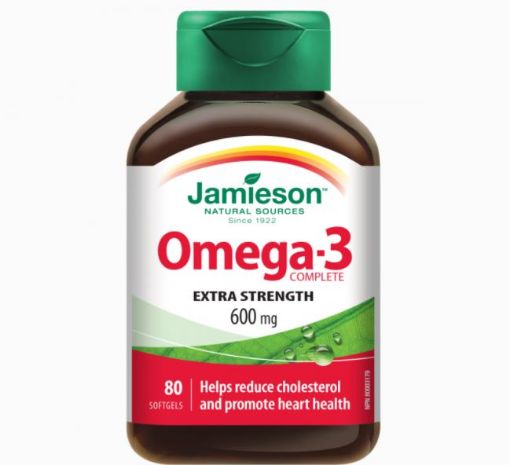 Slika Jamieson Omega-3 Complete EKSTRA MOČ 600 mg, 80 kapsul