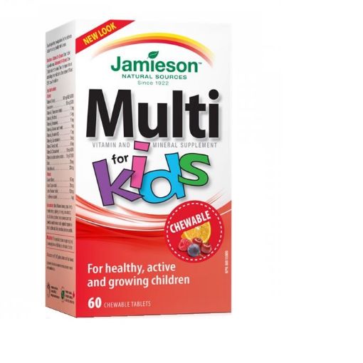 Slika Jamieson Multivitamini in minerali za otroke, 60 žvečljivih tablet