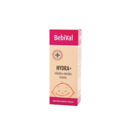 Slika BebiVal Hydra+, vlažilna otroška krema, 50 ml