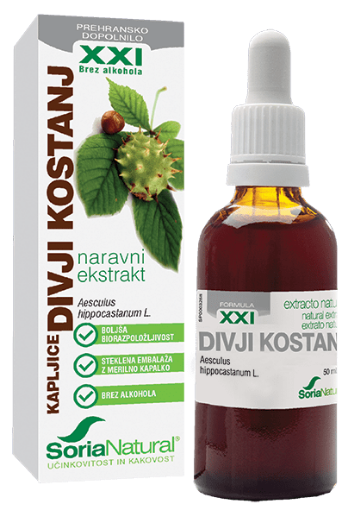 Slika Soria Natural divji kostanj brezalkoholne kapljice XXI, 50 ml