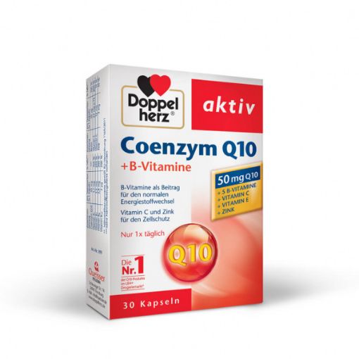 Slika Doppelherz Aktiv Koencim Q10 + B-vitamini, 30 kapsul