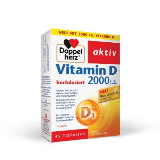 Slika Doppelherz Aktiv Vitamin D3 2000 I.E., 50 tablet