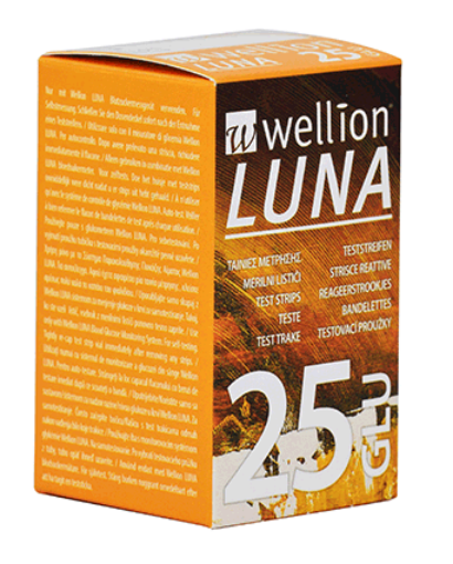 Slika Wellion LUNA GLU, 25 kos