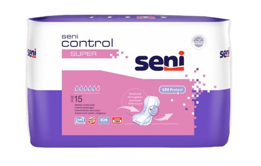 Slika Seni control super vložki za inkontinenco, 15 kos