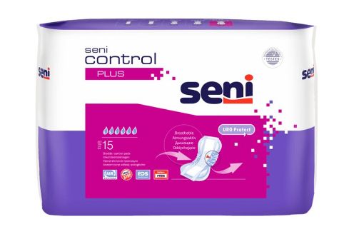 Slika Seni control plus vložki za inkontinenco, 15 kos