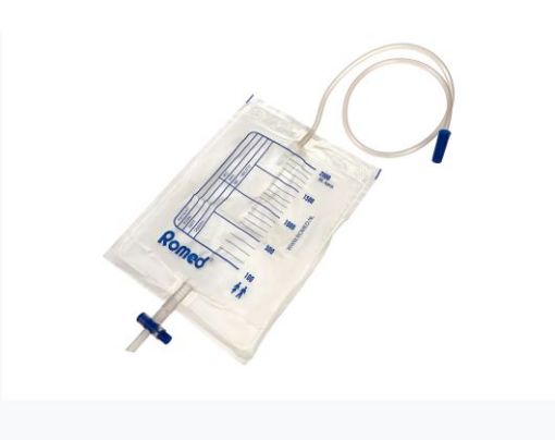 Slika Romed urinska vrečka z navadnim izpustom, 2000 ml