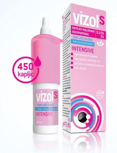 Slika Vizol S INTENSIVE, kapljice za oči, 10ml