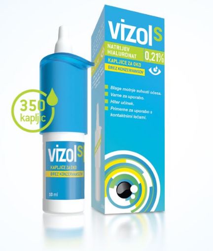 Slika Vizol S 0,21%, kapljice za oči, 10ml