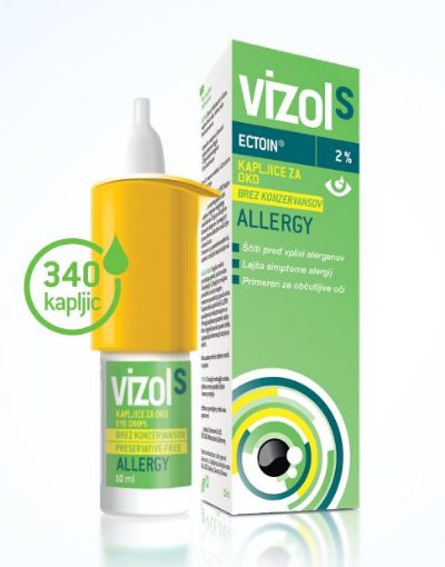 Slika Vizol S ALLERGY, kapljice za oči, 10ml