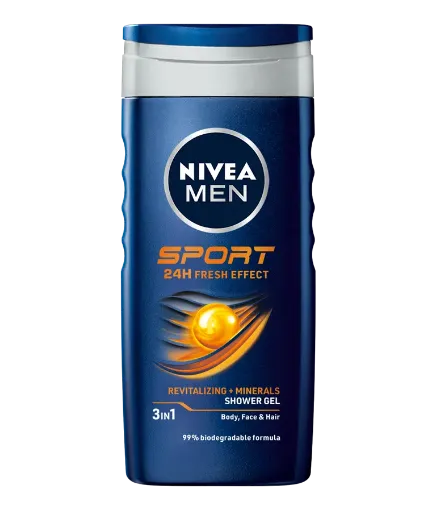 Slika Nivea gel za tuširanje sport za moške, 250ml 