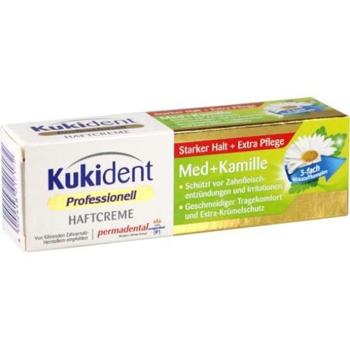 Slika KUKIDENT pričvrstilna krema kamilica, 40g 