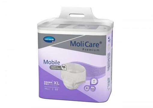 Slika Molicare Premium Mobile 8 kapljic XL - mobilne hlačke, 14 kos