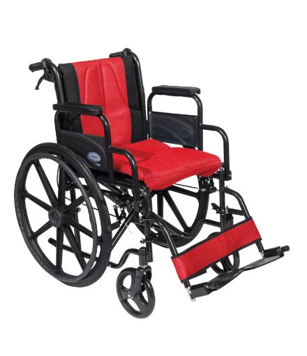Slika “Zlati” invalidski voziček (rdeč – črn)