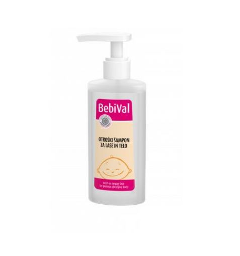 Slika BebiVal otroški šampon za lase in telo, 190 ml