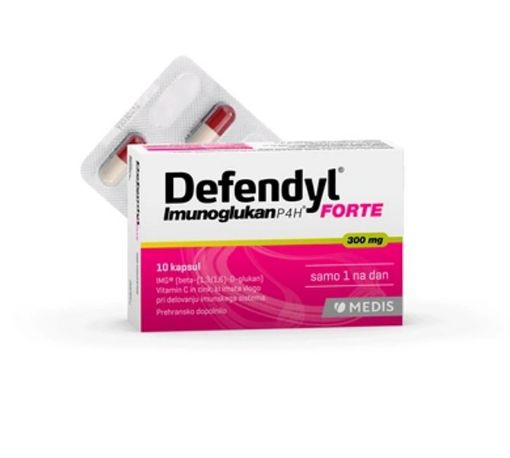 Slika Defendyl Imunoglukan P4H Forte 300mg, 10 kapsul