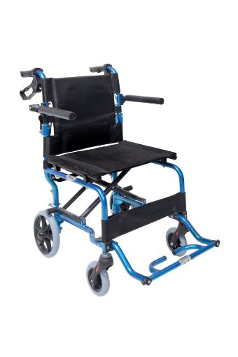 Slika  Zložljiv transportni invalidski voziček