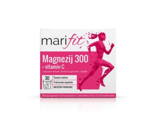 Slika Marifit Magnezij 300 + vitamin C, 30 šumečih tablet