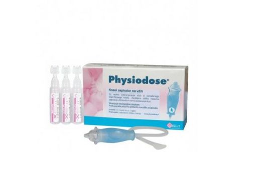 Slika Physiodose nosni aspirator + Physiodose fiziolška raztopina 12x5ml 