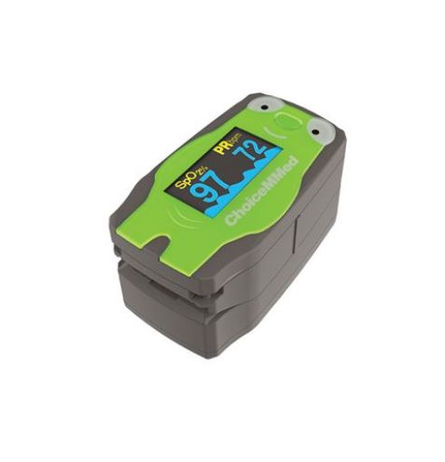 Slika Pediatrični prstni pulzni oksimeter, zelen