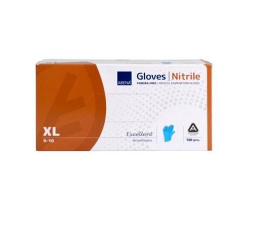 Slika Protimikrobne  nitrilne pregledne rokavice brez pudra XL 150 kosov