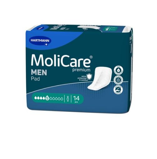 Slika MoliCare Premium Men Pad 5 kapljic, 14 kos
