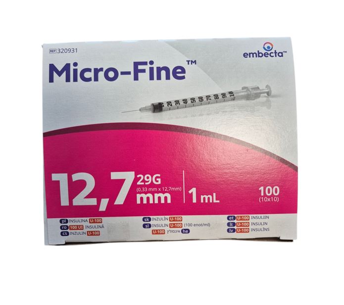 Slika BD Micro-Fine Plus brizga, 100 kosov