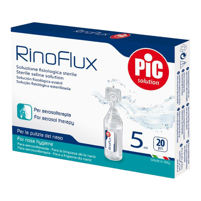 Slika PiC Fiziološka raztopina RinoFlux 5ml 20x